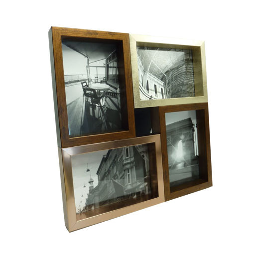 Picture of WOODEN 4 PIC MULTI FRAME